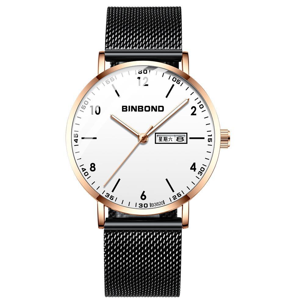 Ultra-mince Trendy Quartz Imperméable Starry Sky Montre électronique mécanique pour adolescents