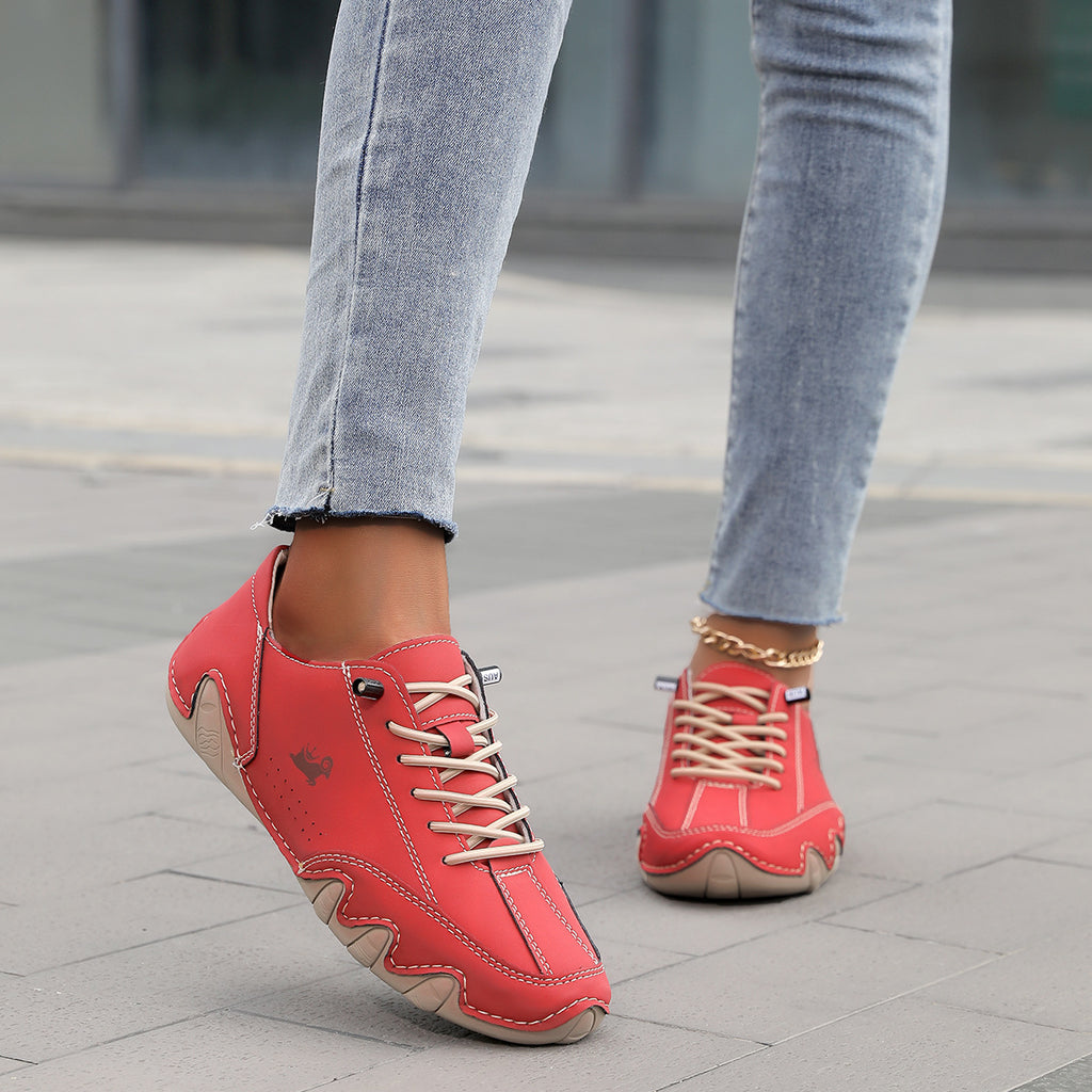 Chaussures antidérapantes en cuir pour femmes