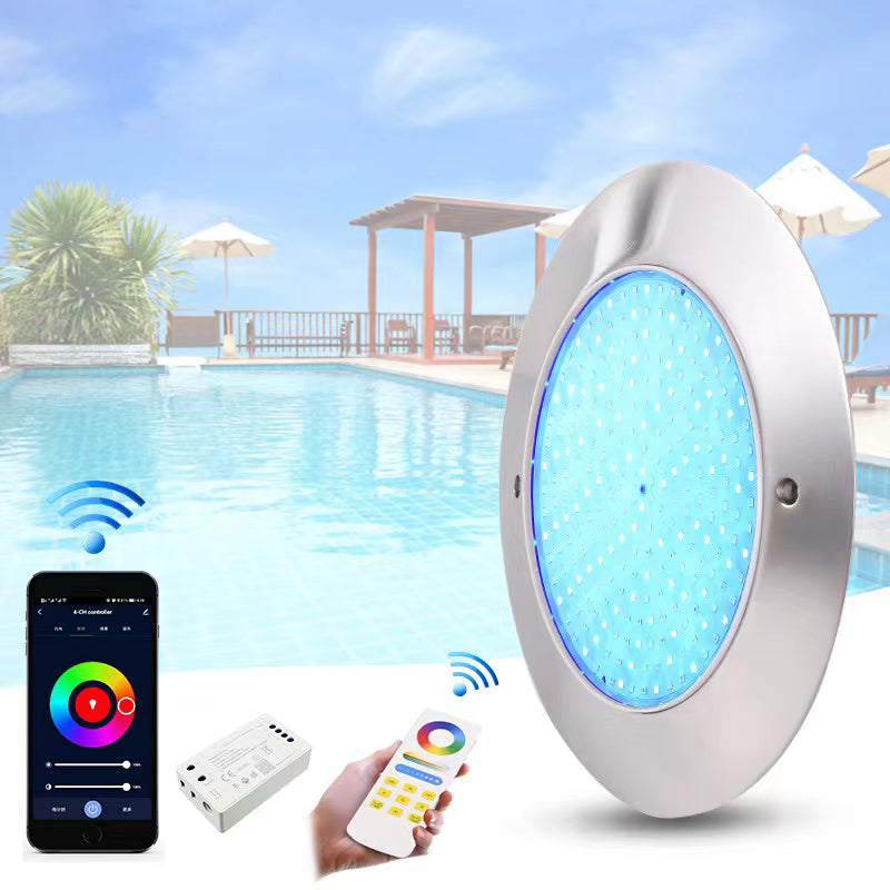 Extérieur paysage ultra-mince conduit en acier inoxydable piscine lumière