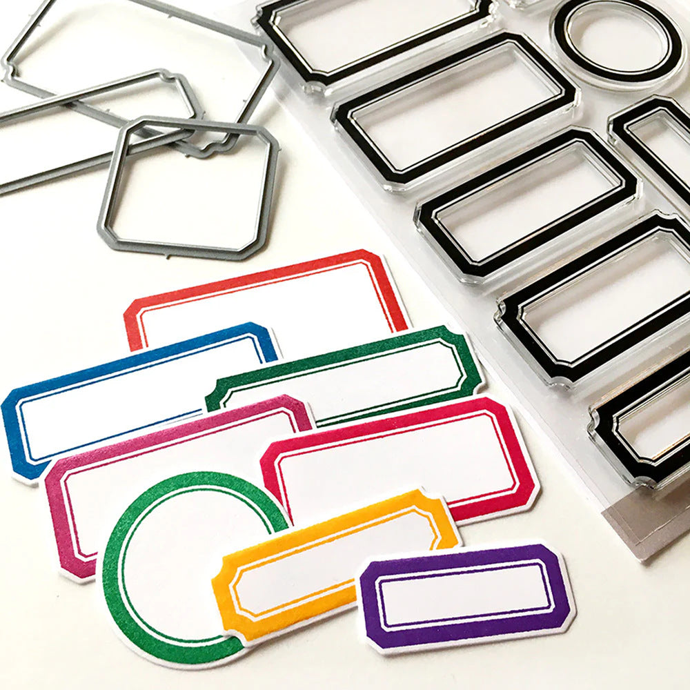 Label Contour Silicone Transparent Timbre