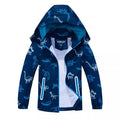 Springautumn Nouveau-arrivé Dinosaur-print Gradient-color Zip-up Hoodie pour les garçons et les filles