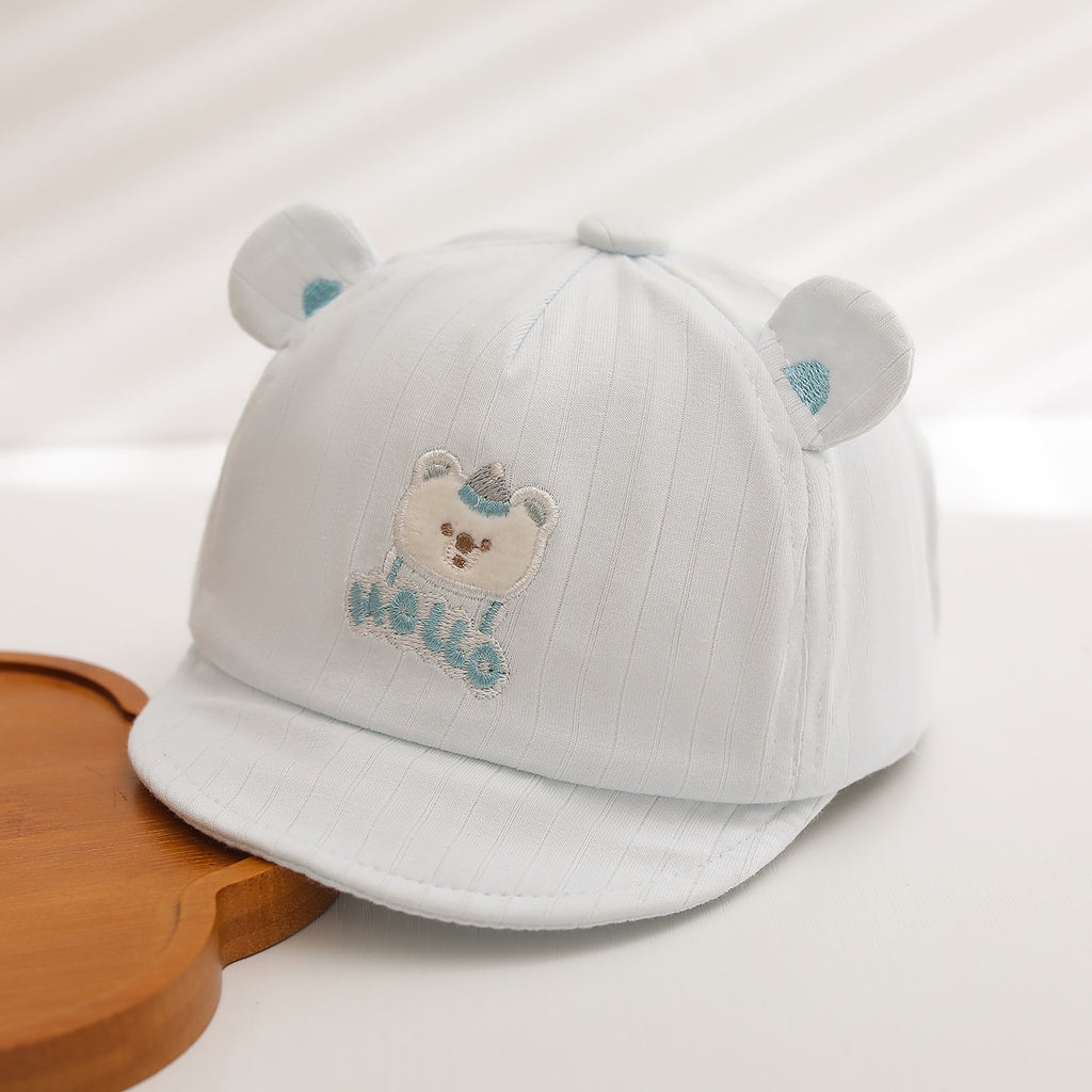 Summer Children's Hello Broded Cartoon Animal Baseball Cap est adapté à l'extérieur Ou