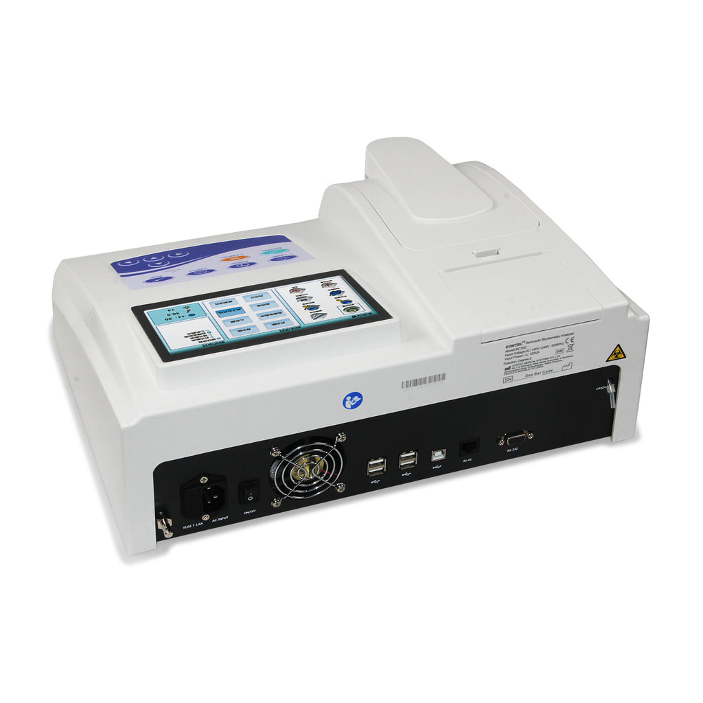 CONTEC BC300 Semi Auto Biochimie Analyseur de sang écran tactile Multi paramètres Prin libre