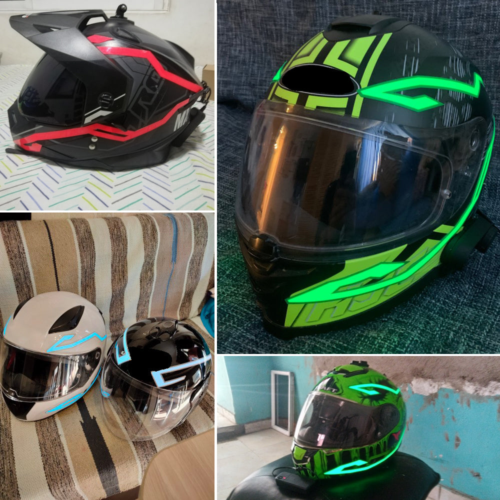 Barre lumineuse casque