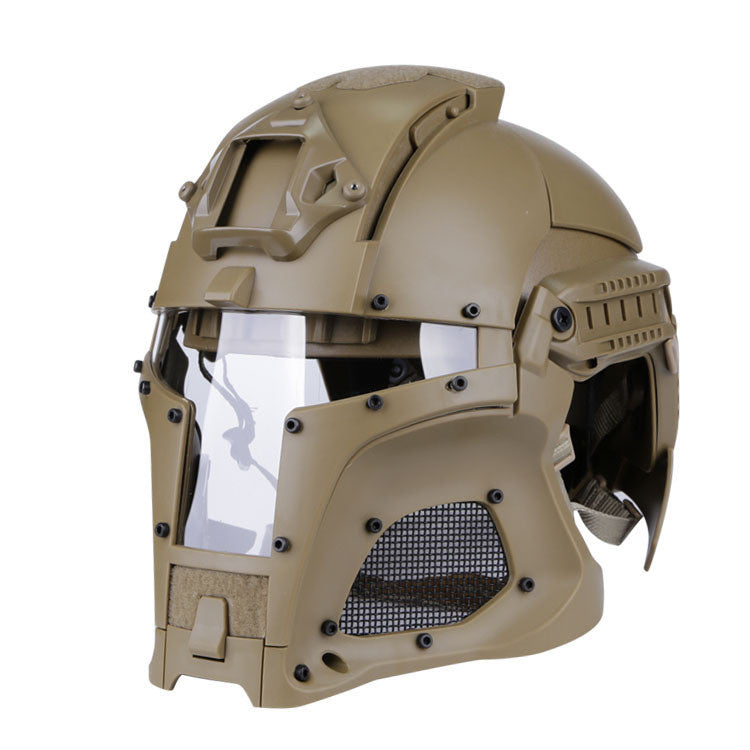 Casque de guerrier de fer médiéval