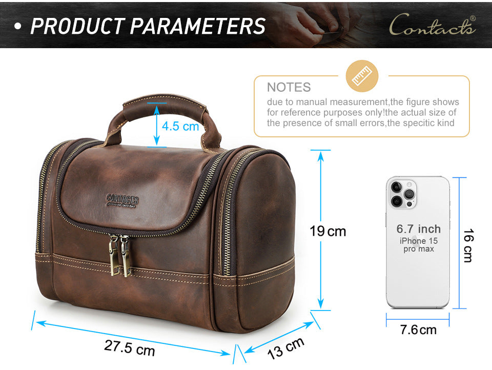 Cowhide Multi-Training Sac de poche portable