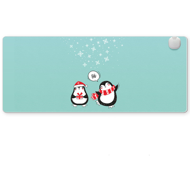 Tapis de chauffage électrique de bureau de bureau de chauffage de bureau de tapis chauffant intelligent de la souris Pad main W