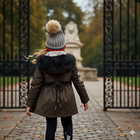 Filles Veste d'hiver chaude en manteau de parka à capuche à capuchon 2-7Y