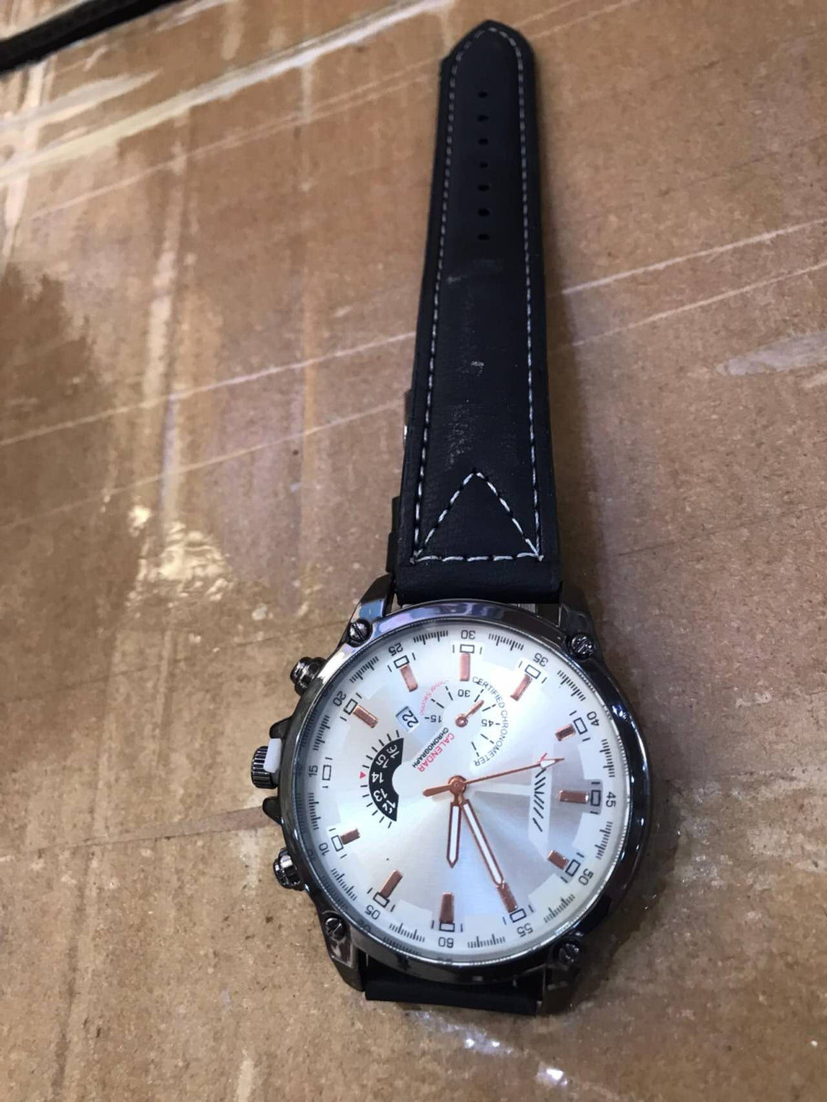 Men's Quartz Sports Leather Watch