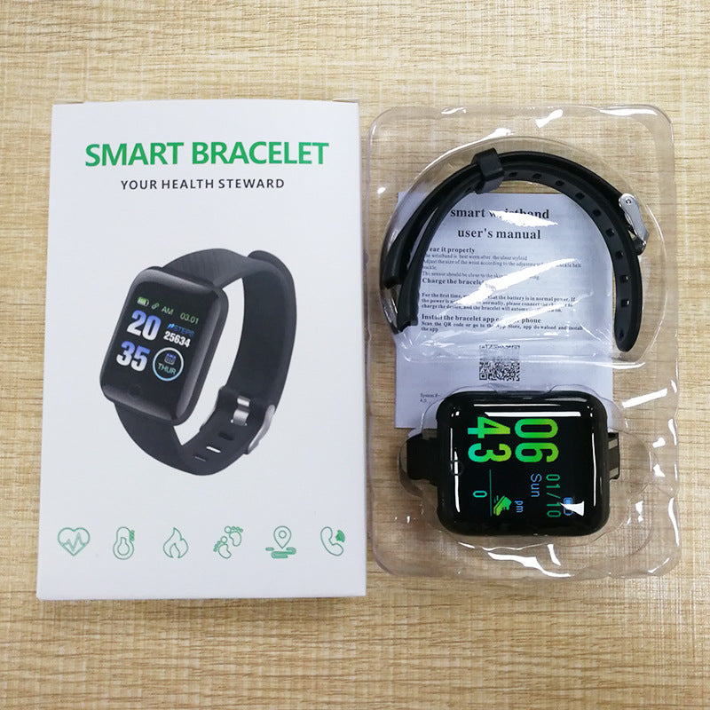 Couleur Écran Bracelet Sport Étape Compte Bluetooth Rappel Fréquence cardiaque Pression artérielle