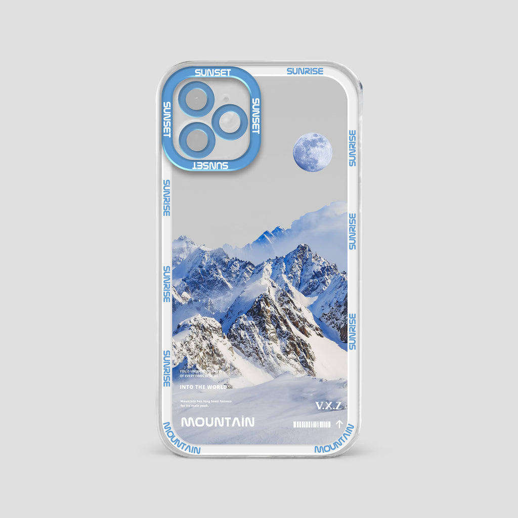 Cas de silicone pour téléphone portable Snow Mountain