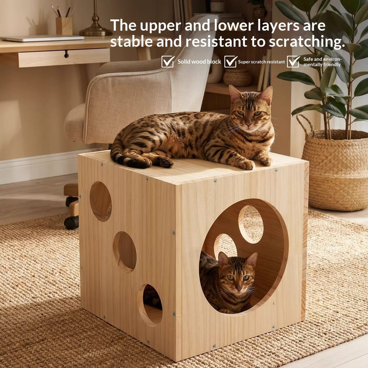 Four-saison Maison de chat Cache-lit Nest Cat Cage Tunnel semi-fermé
