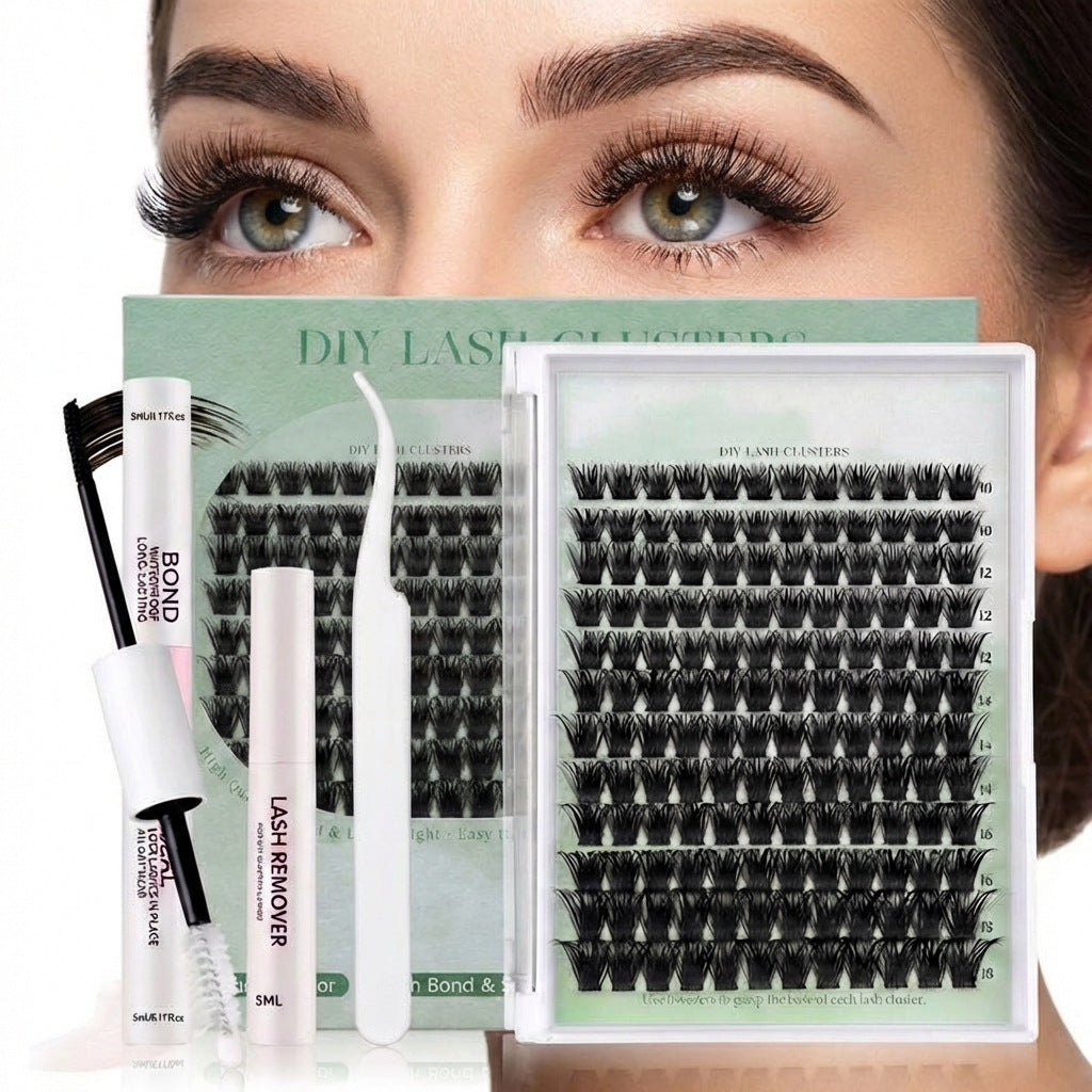 Kit de clusters bricolage Cils falsifiés volumineux