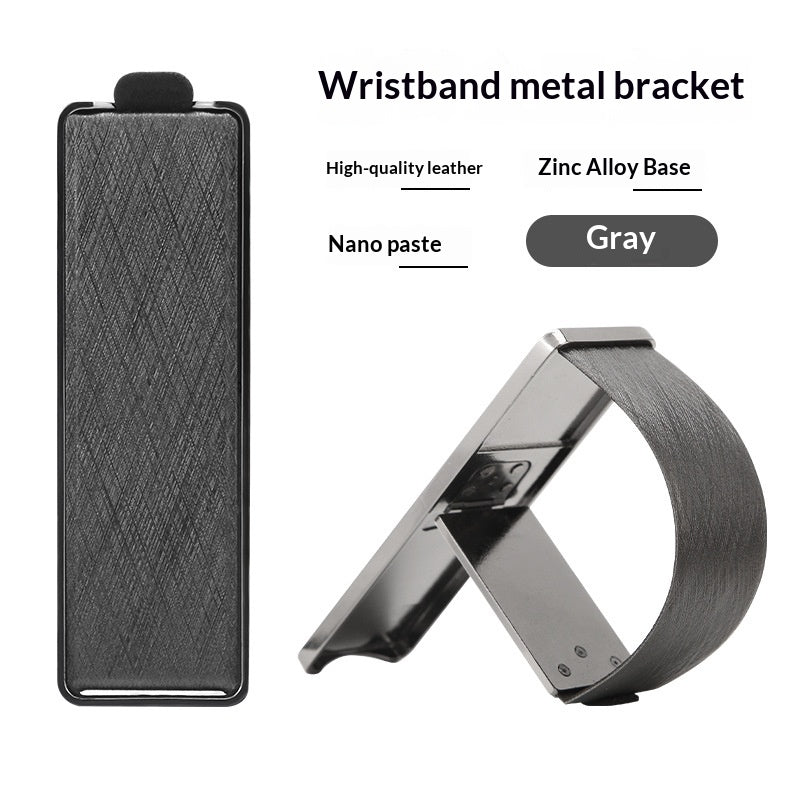 Porte-bracelet de téléphone avec dossier adhésif pliable pour l'utilisation du bureau