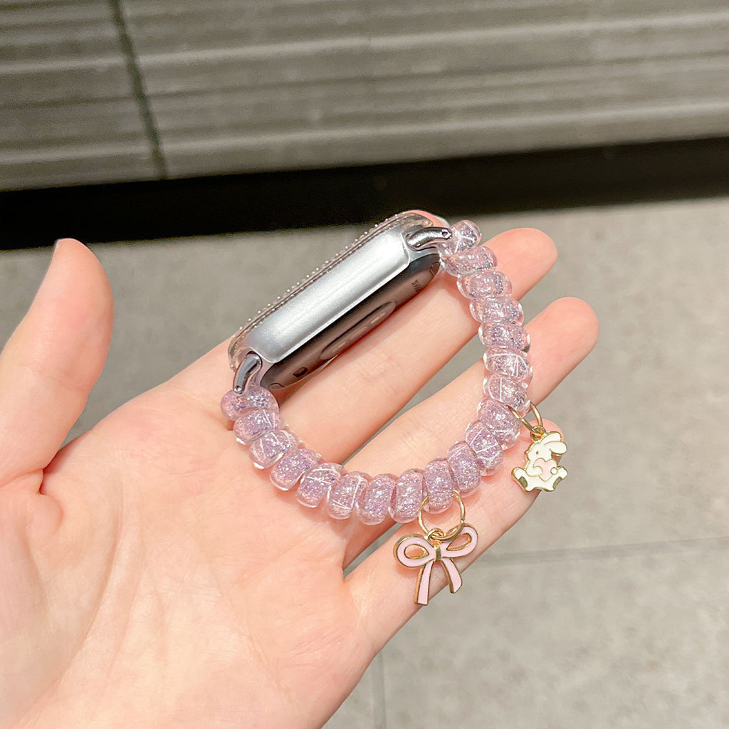 Bracelet élastique de cordon de téléphone de lapin Bow-tie