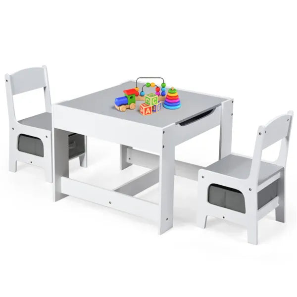 Table d'activités et chaises pour enfants 2-en-1