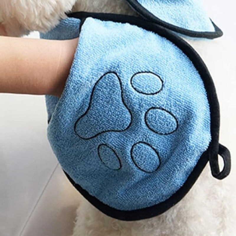 Serviette de bain pour animaux de compagnie