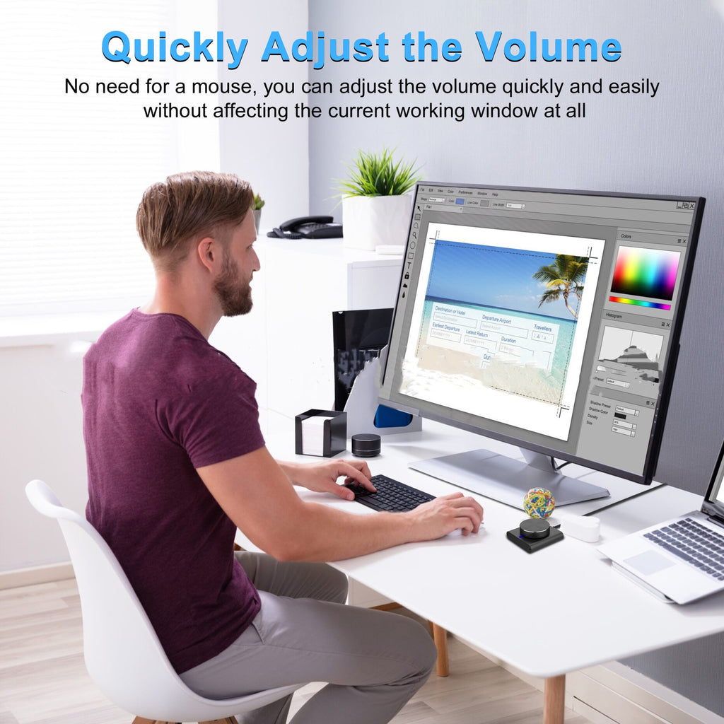 Contrôleur de volume d'ordinateur USB multimédia