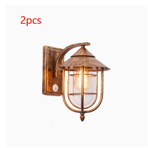 Lampe murale de type japonais pour usage extérieur