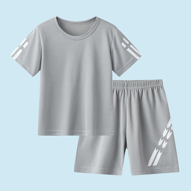 Vêtements de sport pour enfants à manches courtes à séchage rapide