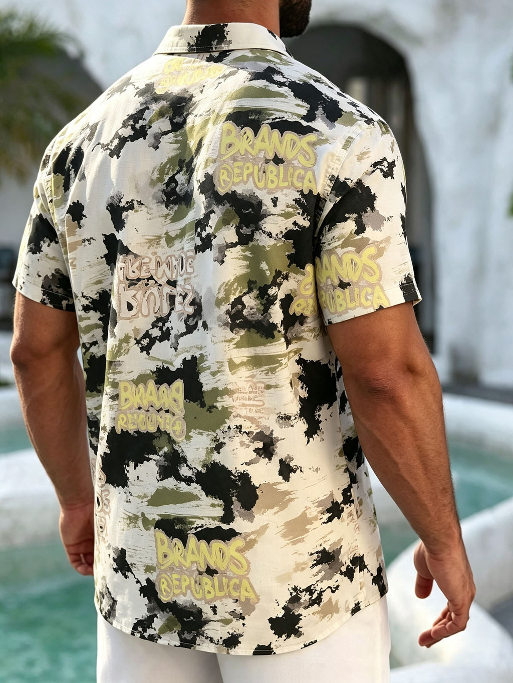 Chemise Hawaïenne Homme imprimé coloré pour les vacances