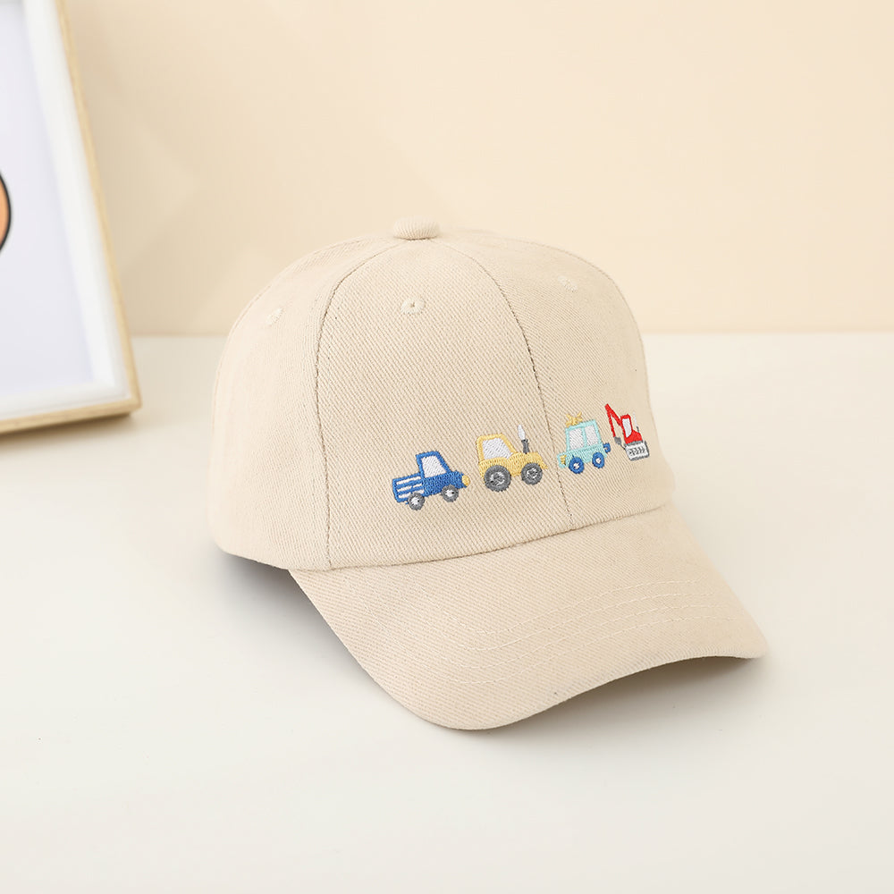 Casquette de baseball brodée pour véhicules de génie pour garçons - Chapeau de soleil pour enfants - Baby Ou
