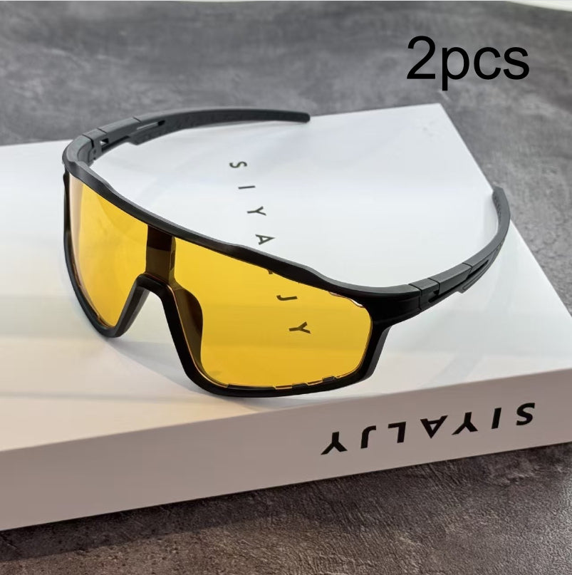 Lunettes de soleil à vélo à changement de couleur Unisexe