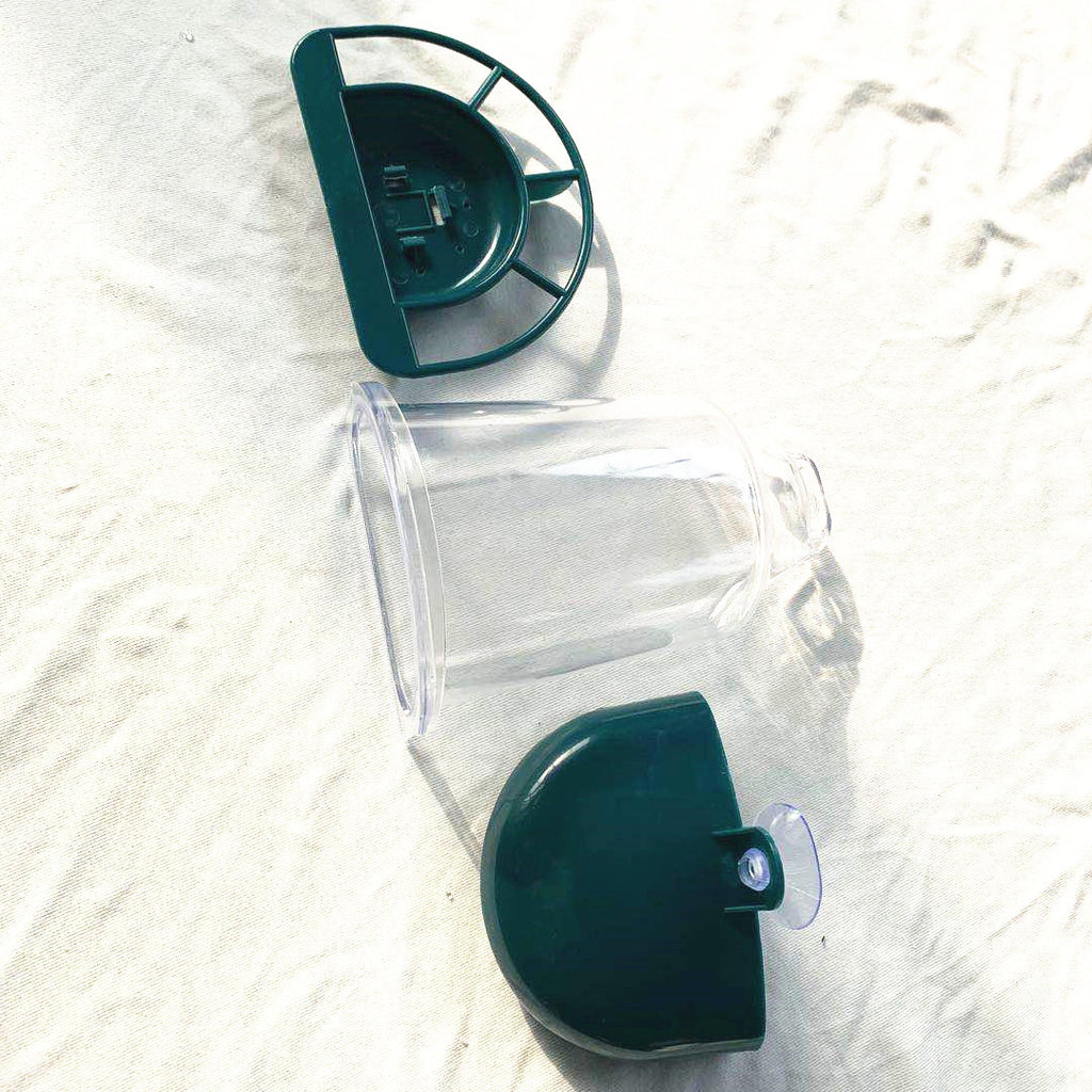 Type de suspension plastique transparent Automatique Bird Feeder avec couverture