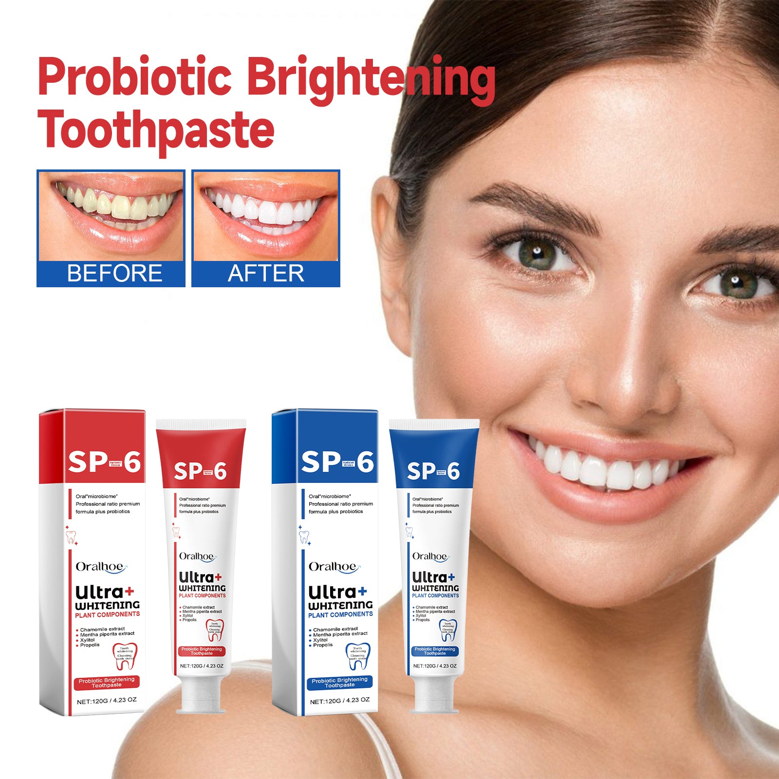 Probiotique Blanchiment Dentpaste Bleu Edition 120g-box