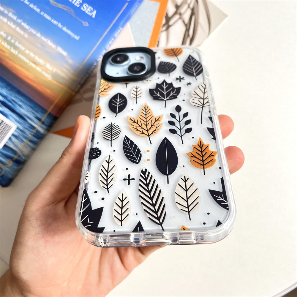 Cas de téléphone dur acrylique caduque d'automne