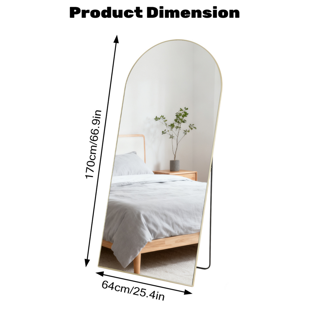 Rectangle Miroir pleine longueur