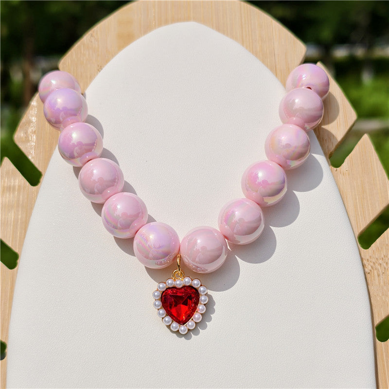 Chaîne sophisticée et adorable de collier de perles