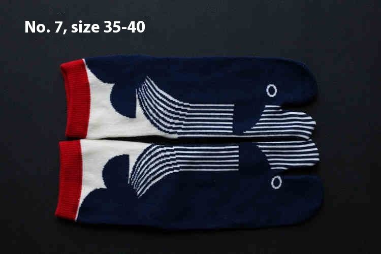 Chaussettes en coton à deux doigts pour hommes et femmes
