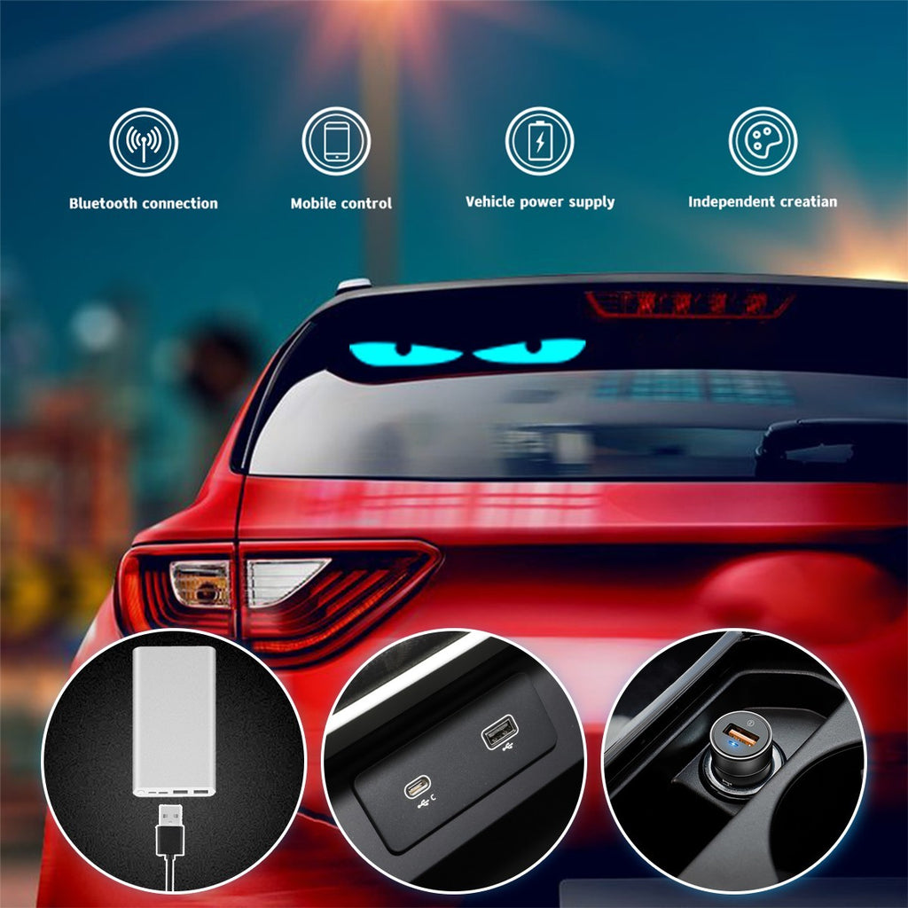 12x59CM Pour Camion-Specific Devil's Eye LED-Screen voiture lumière des yeux lampe dynamique