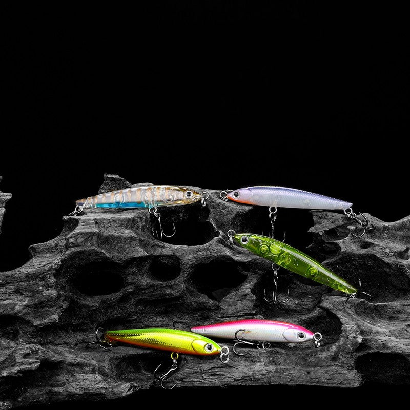 Long-distance casting of artificial lures for freshwater streams