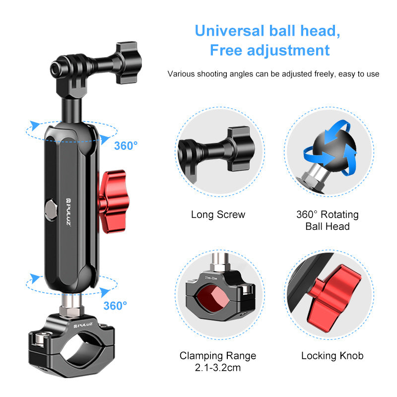 Moto CNC Bracket Caméra de sport Cyclisme