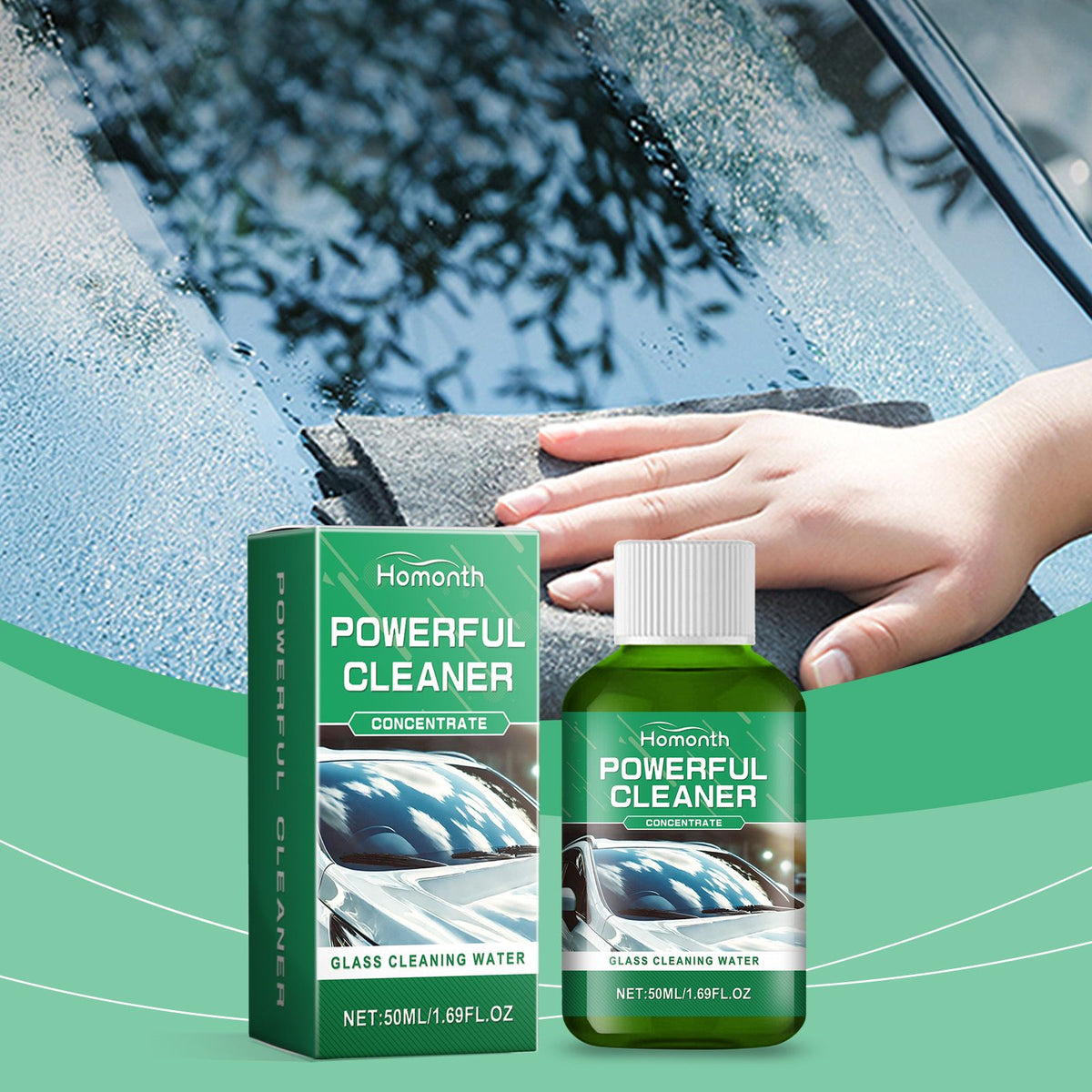 HOMONTH Automotive Windshield Glass Film Cleaner