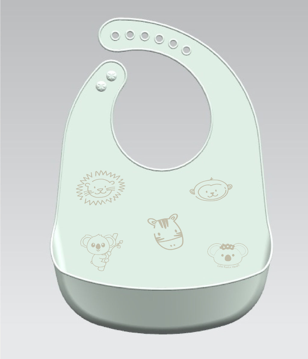 Bébé dessin animé créatif imprimé silicone Bib