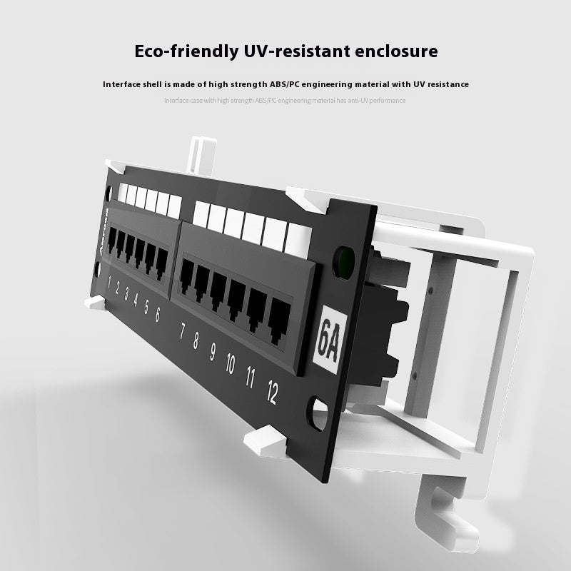 Cadre de distribution réseau 12 ports de type Cabinet non blindé