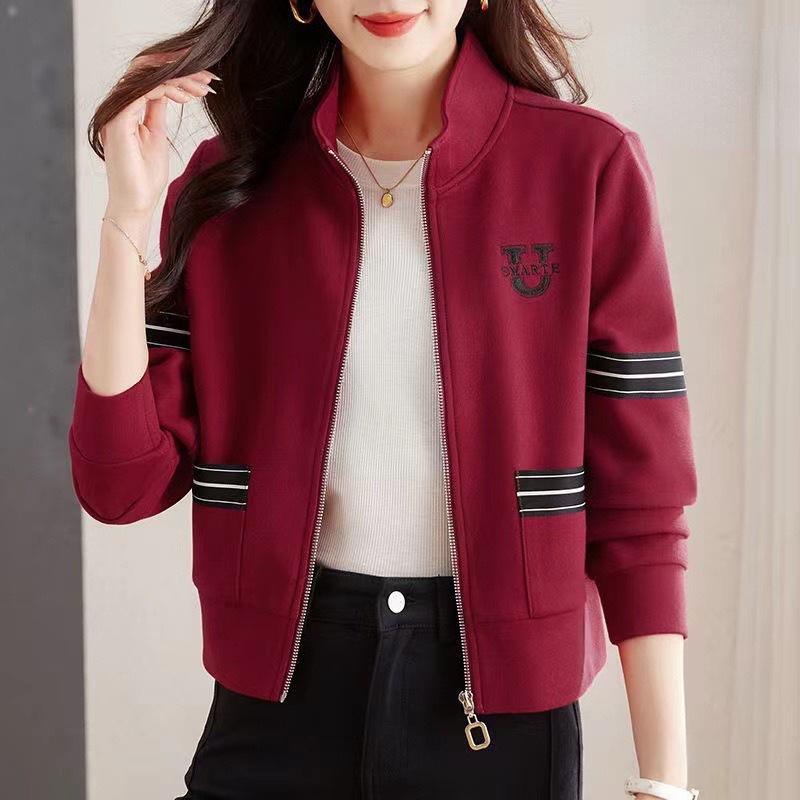 Bouton-Up Zipper Veste Pour Blouse Femme En Style Coréen Chandail à Capuche