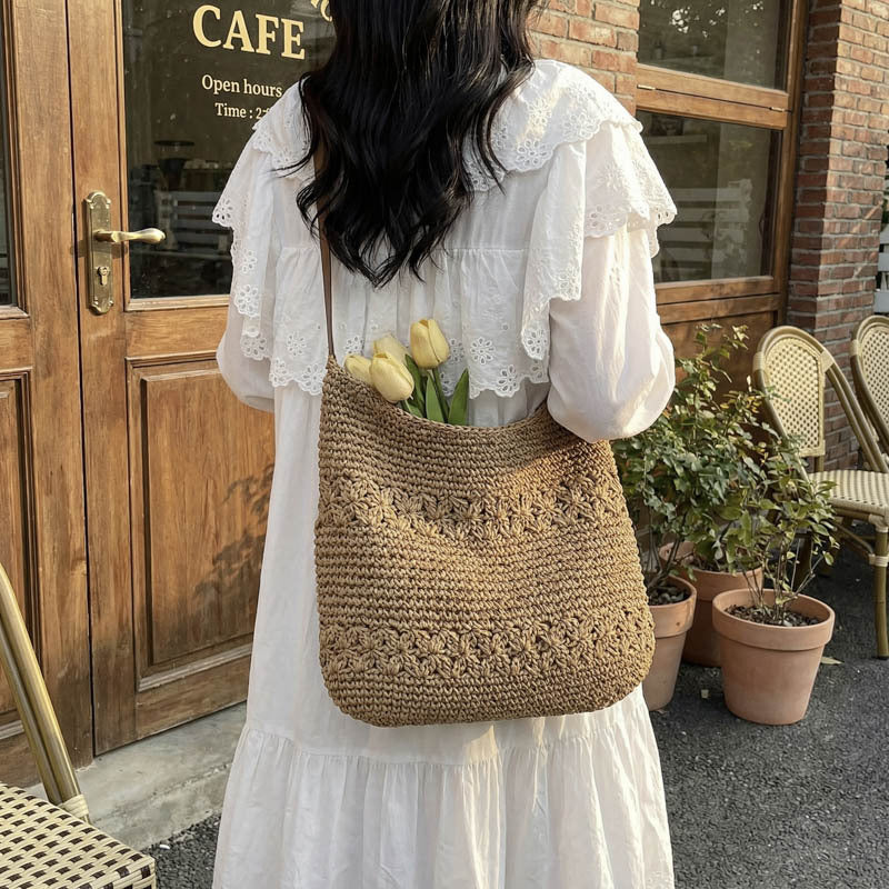 Sac de plage tendance pour femmes à épaule unique