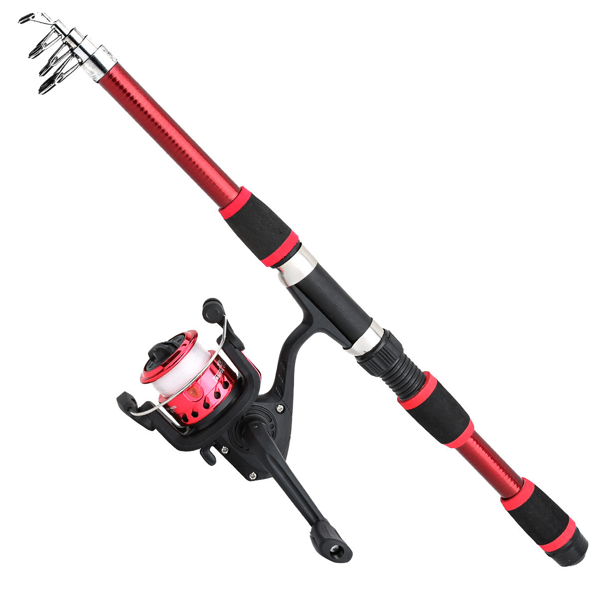 Tige télescopique de lure pour enfants Section courte en verre Acier Pack dur Snakehead Rod Lancer 18