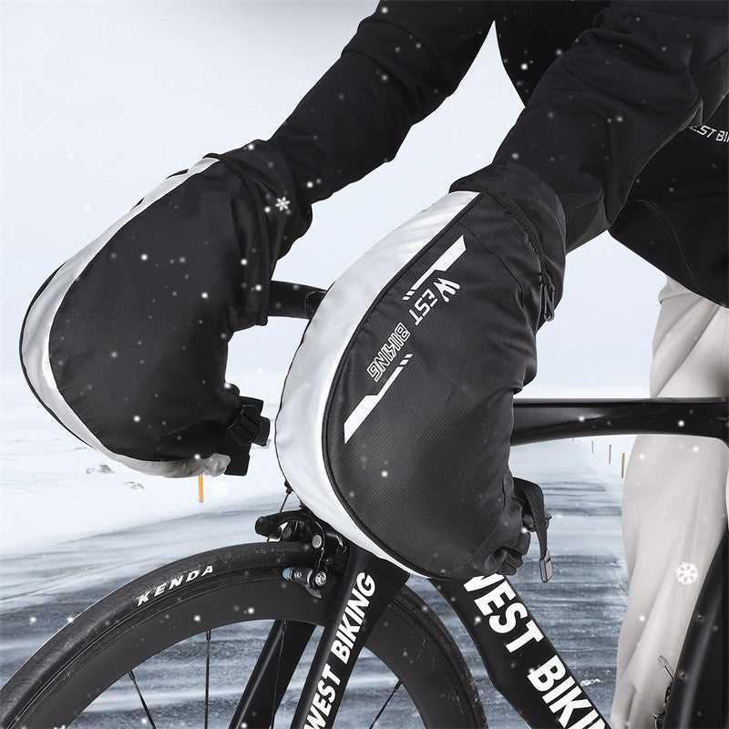 Gants de protection chauds brise-vent pour vélos de montagne