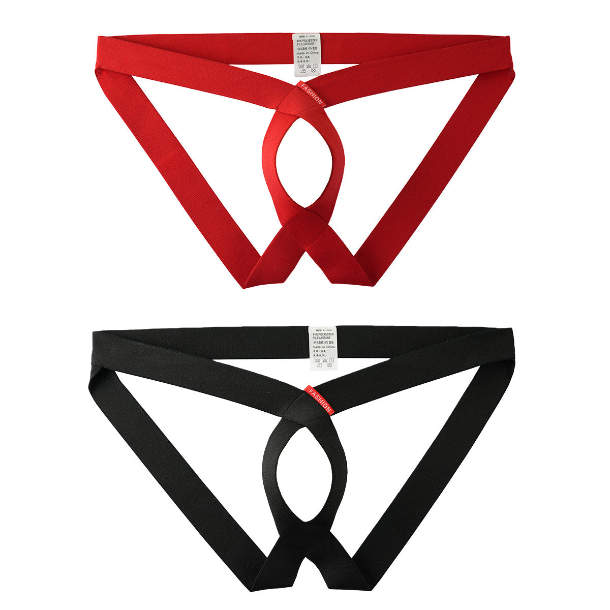 Hommes Sexy Hollowed-out slips personnalisés Stylish T-back Thongs élégants pour un bold moderne