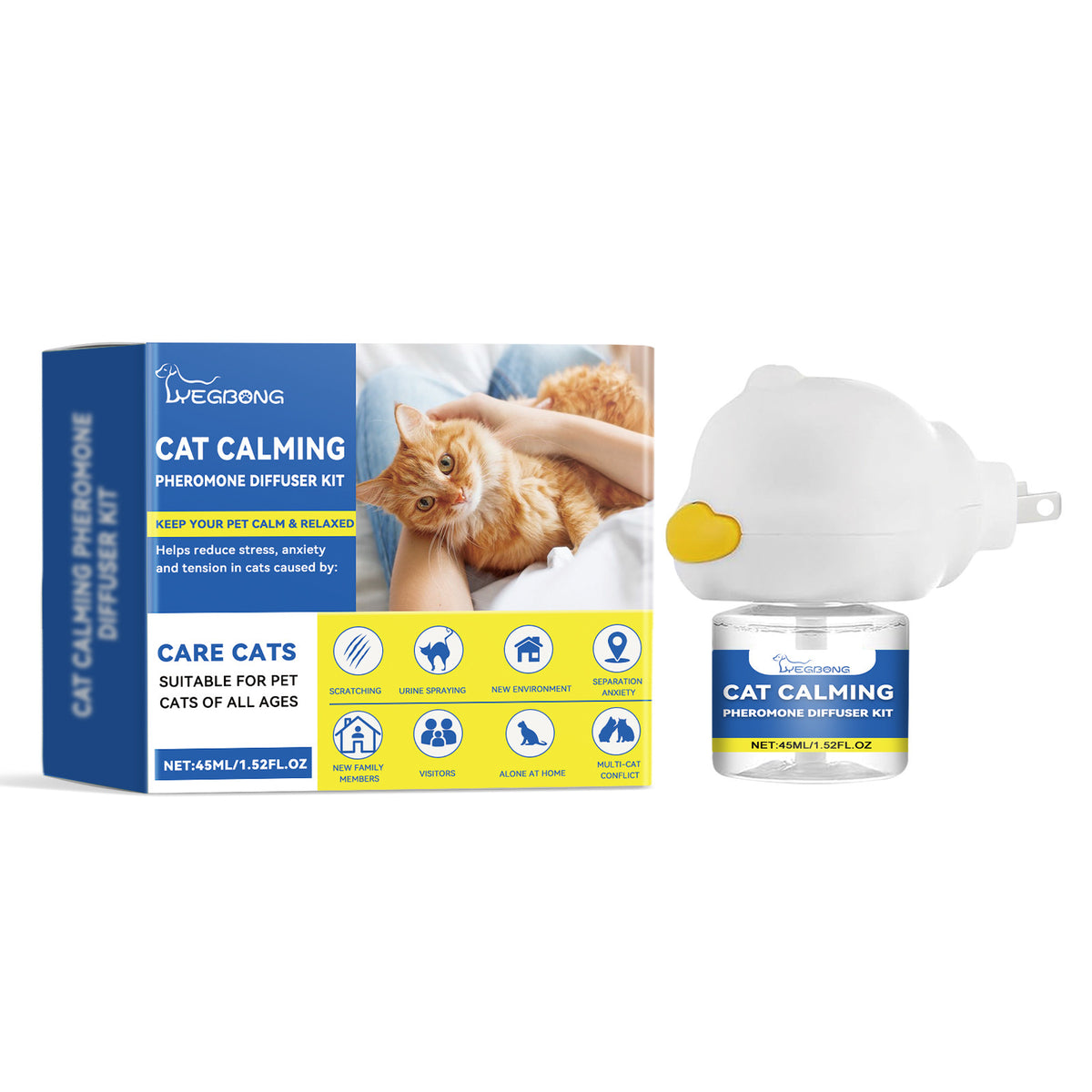 Combinaison pour diffuseur d'humeur chat