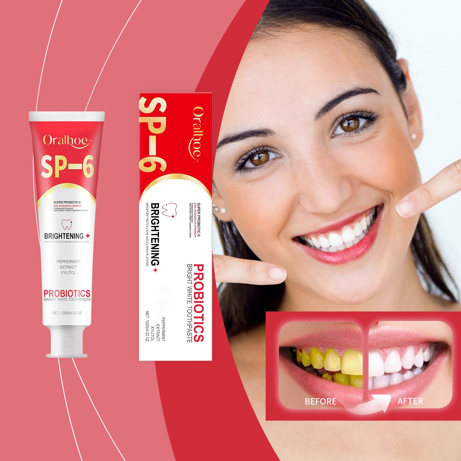 Probiotique Blanchiment Dentifrice 120g 1box