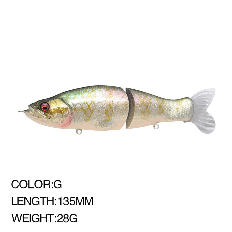 Aile multi-section I Diapositive 135MM 28G Lure Deux Section Aile dure