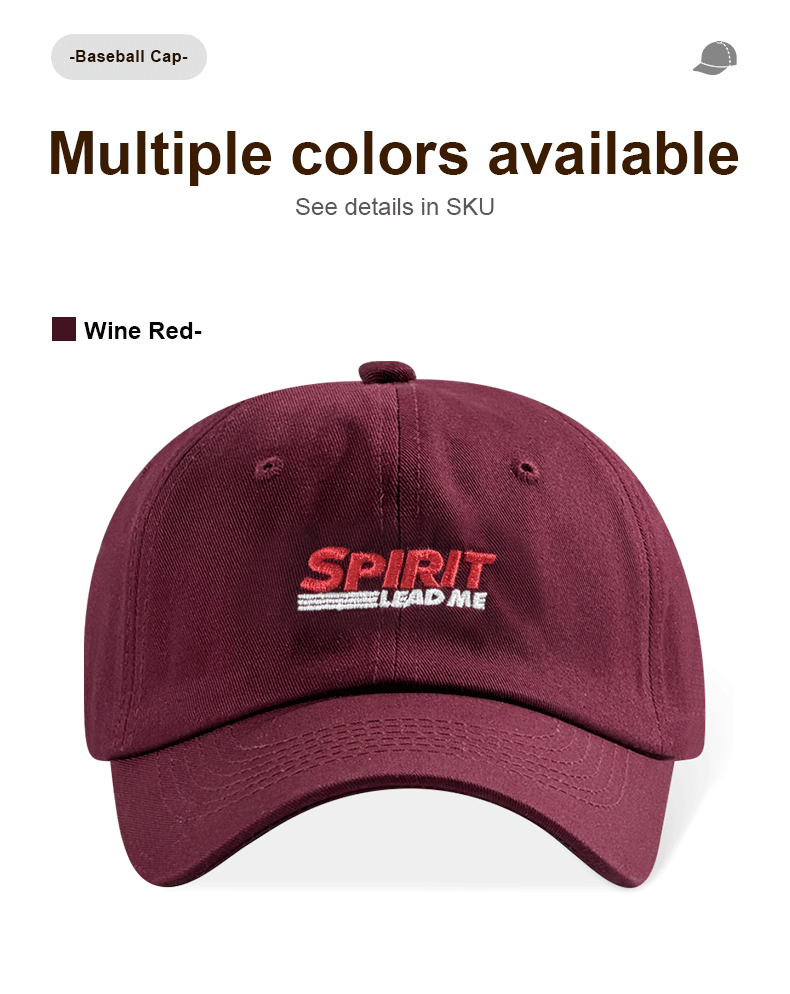 Christian Religieux SPIRIT LEAD ME Brodé Vintage Lavé Dad Hat Unisexe Faith Basebal