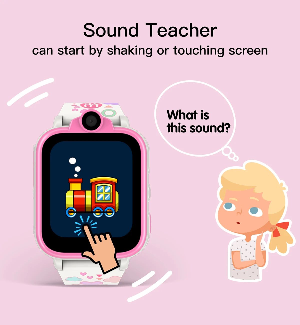 Multifonctionnel écran tactile pour enfants Positionnement Jeu Smart Watch
