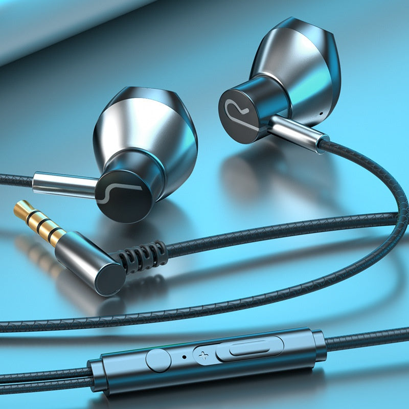 Casques de jeu Câblés dans l'oreille Port plat Trou rond Universal Ecouteurs Interface